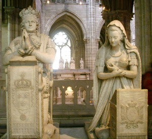 Funerary monument of Marie Antoinette and Louis XVI at the basilica of Saint-Denis