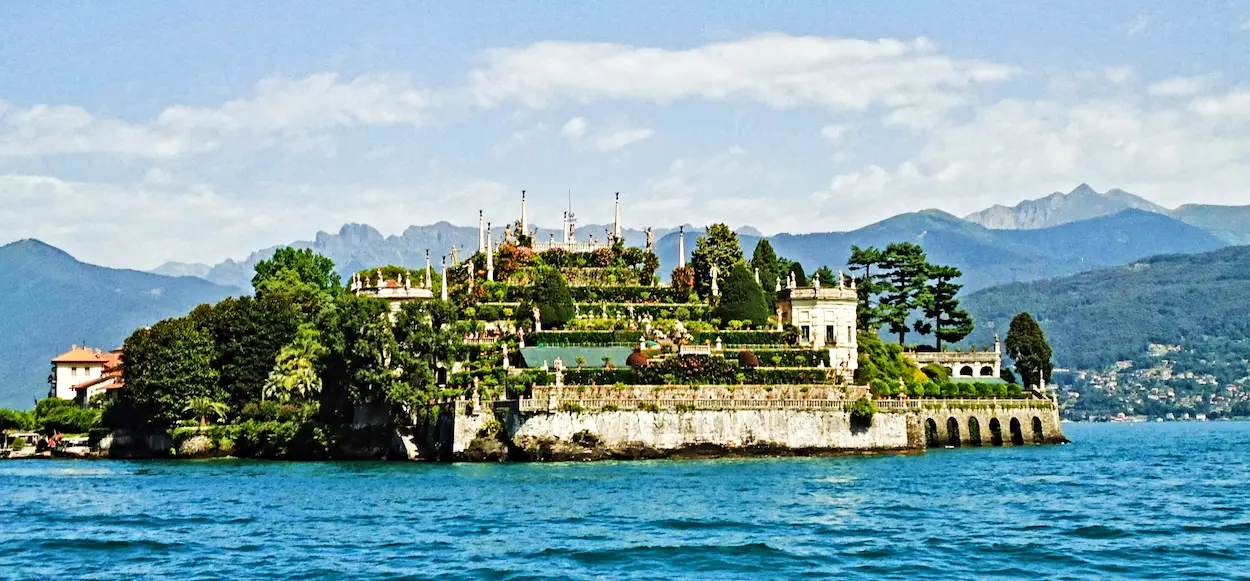 Explore the historic Palazzo Bella on Isola Bella, Italy, a stunning palace set on the tranquil waters of Lake Maggiore.