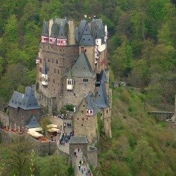 Eltz Castle from a distance